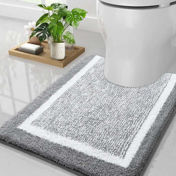 Tapis de salle de bain en microfibre moelleuse 50x60cm