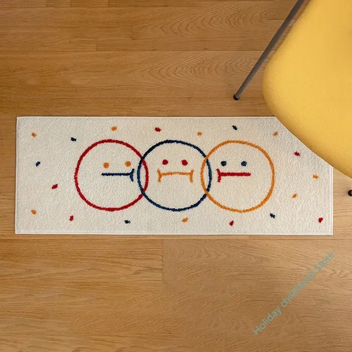 Tapis japonais souriant mignon