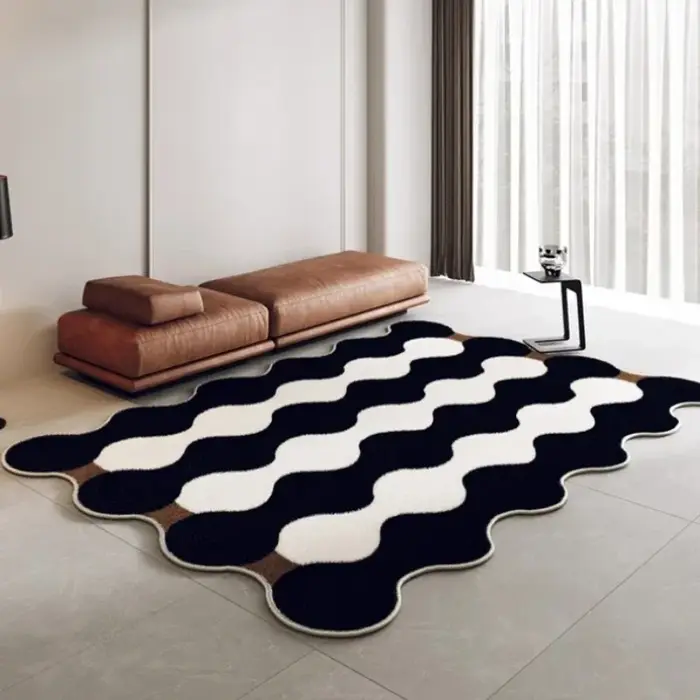 Tapis de salon irrégulier