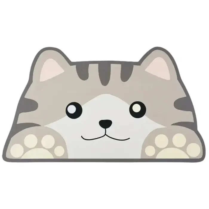 Tapis d'alimentation pour chien et chat à séchage rapide, coussin imperméable en boue de diatomée, anti-déversement et résistant aux taches, tapis de salle à manger antidérapant pour animaux de compag