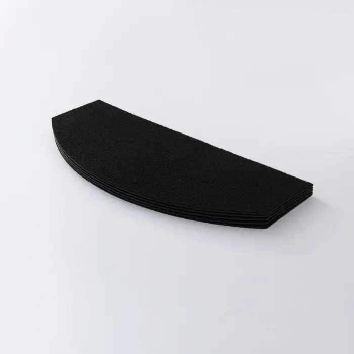 Tapis d'escalier auto-adhésifs antidérapants, absorbants l'eau, silencieux, semi-circulaires, protec