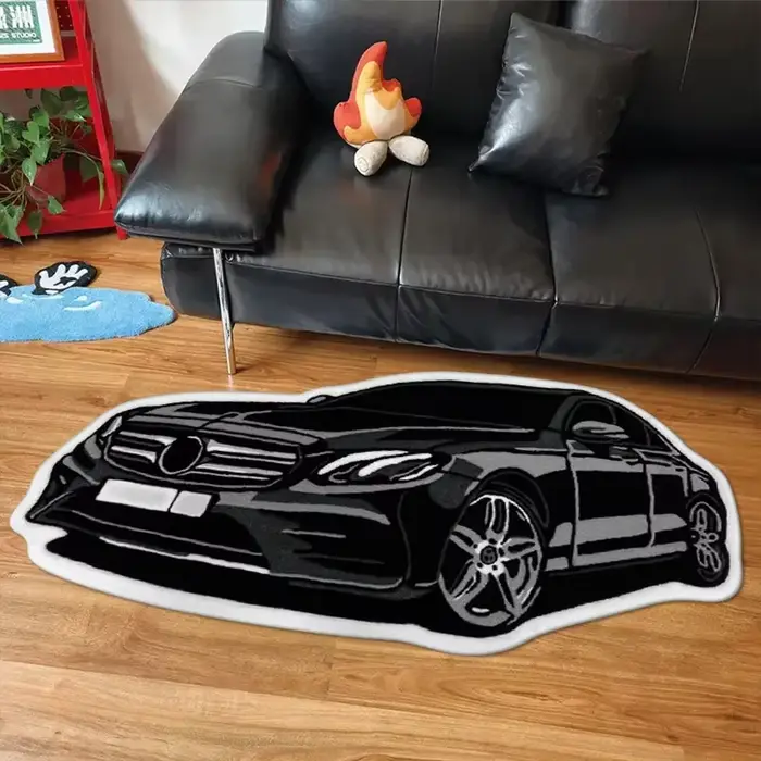 VIKAMA Décoration de chambre pour garçon : forme de tapis