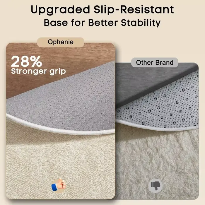 Tapis rond blanc crème