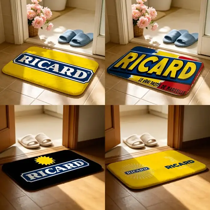 Tapis durable R-RICARD pour tapis de sol, style doux, pour chambre à coucher, salle de bain, tapis antidérapant pour la maison.