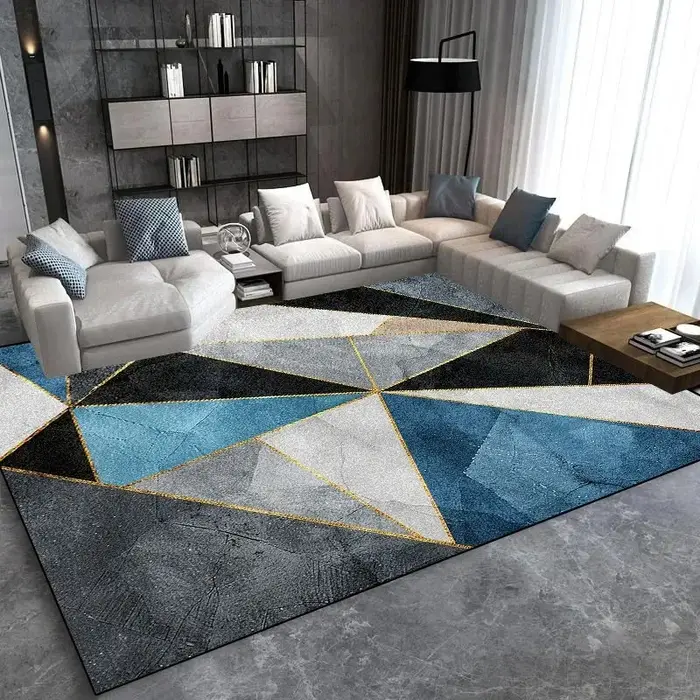 Grand tapis de luxe léger et moderne