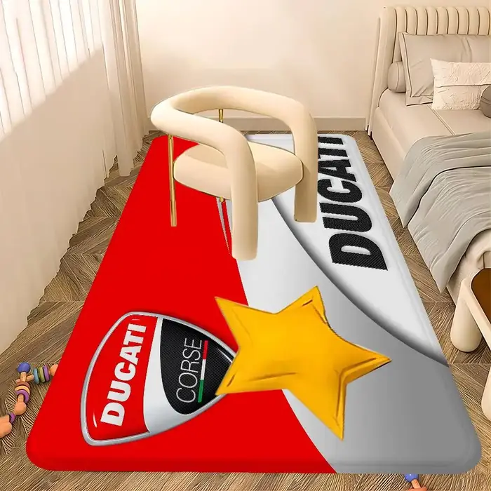 D-Ducati – tapis de sol rectangulaire avec LOGO de moto