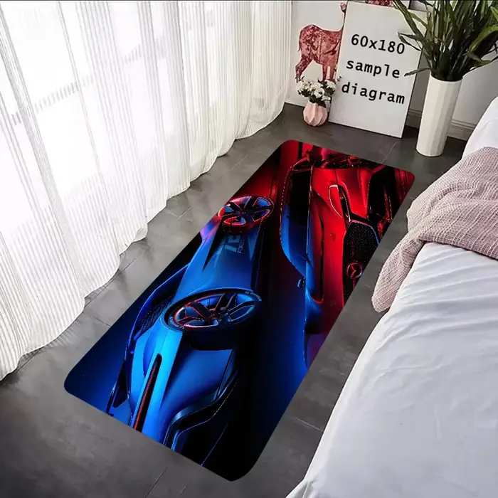 G-grand-turismo – tapis décoratif antidérapant pour chambre à coucher