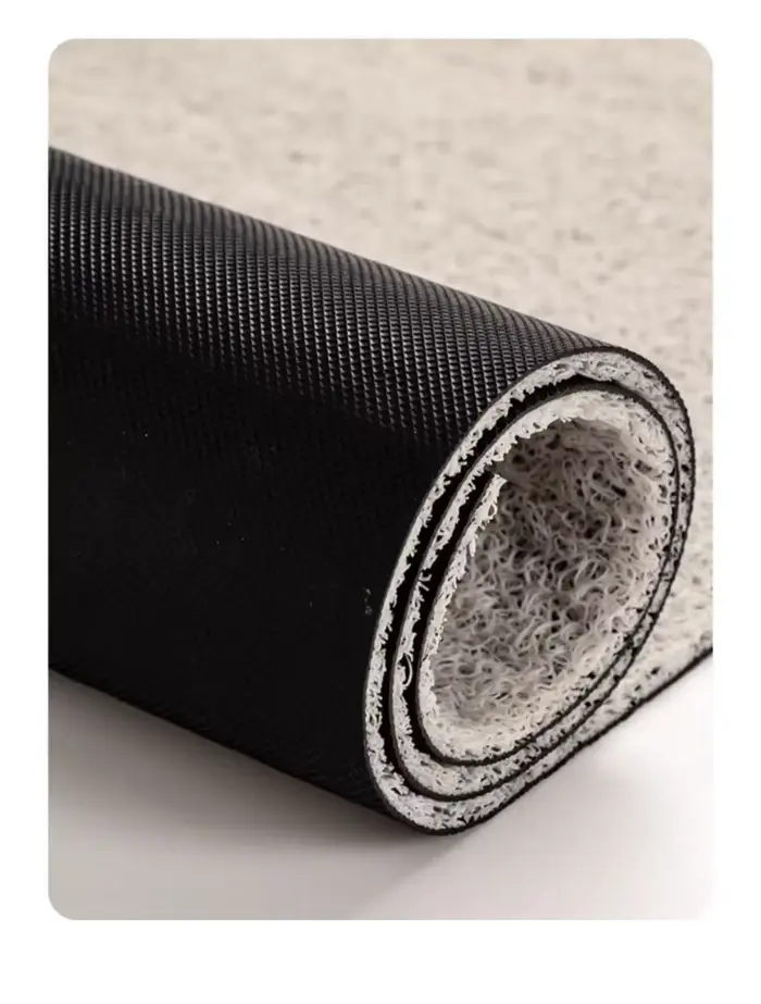 Naples grille tapis de porte PVC anti-dérapant paillasson extérieur soie boucle décor à la maison