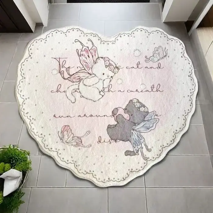 VIKAMA Tapis de chevet pour filles