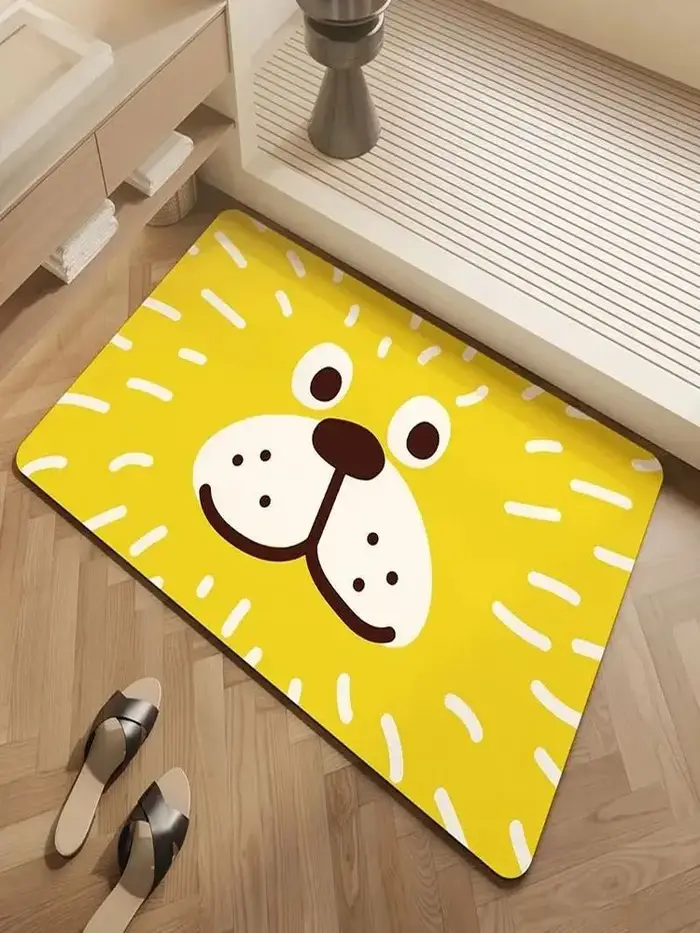 Tapis VIKAMA de style coréen couleur crème