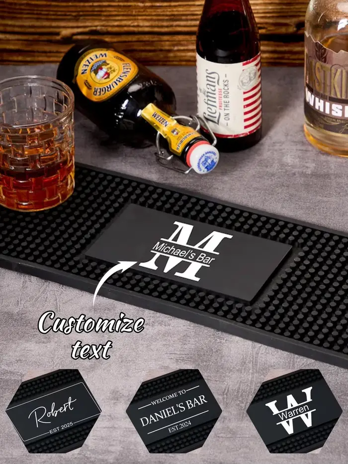 1 pièce Tapis de bar personnalisé