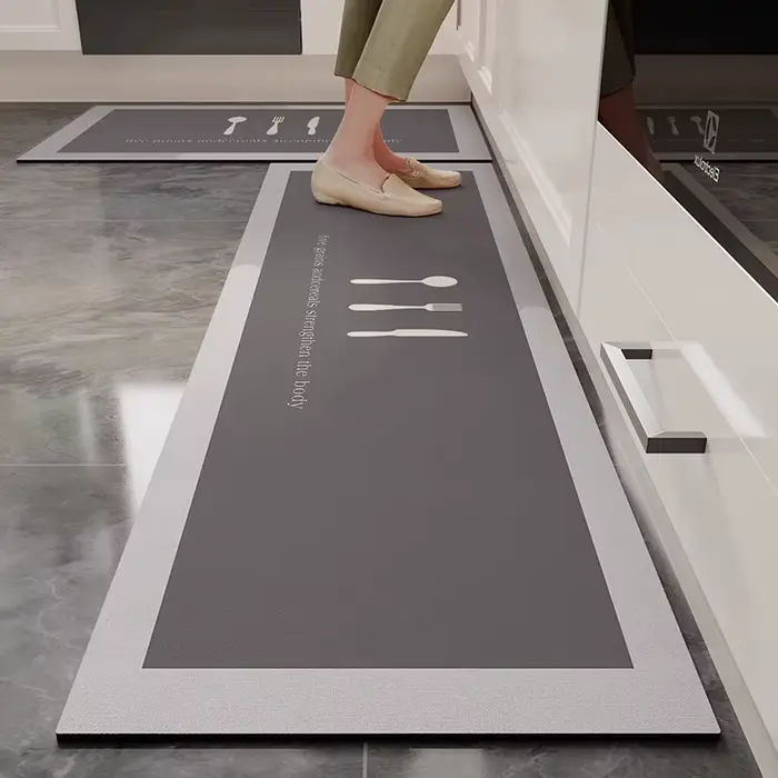 Tapis de cuisine VIKAMA en velours cristal