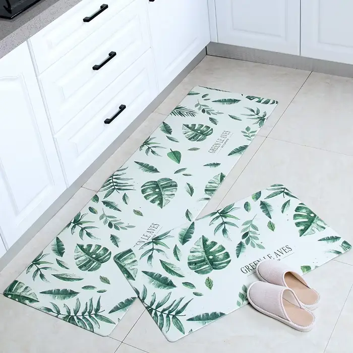 Tapis de cuisine imperméable et résistant à l'huile, tapis en PVC, non ald, polymères de porte, tapi