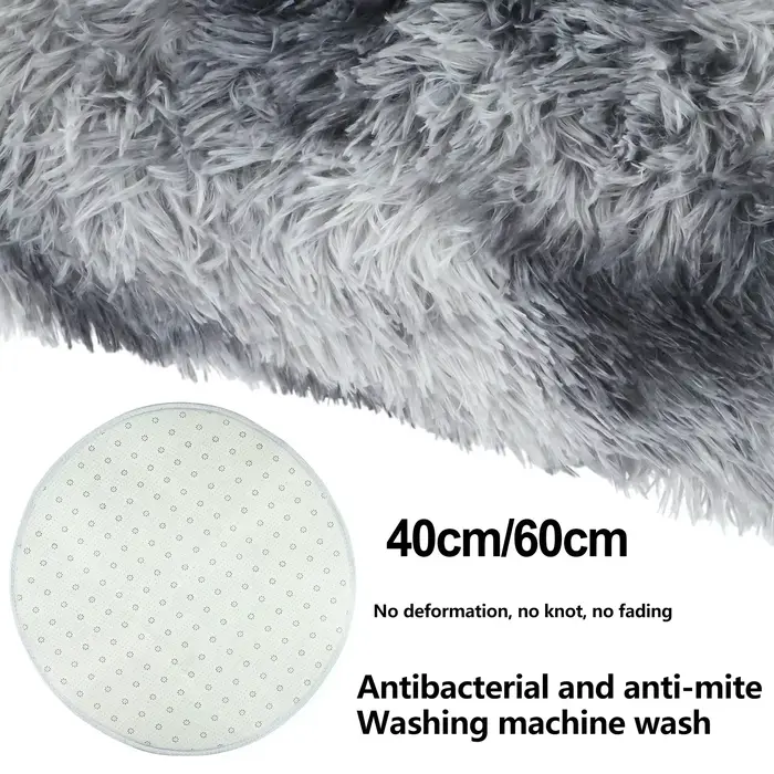 Tapis rond moelleux non ald pour chambre de bébé