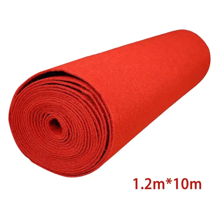 Tapis rouge de 1.2 mètres de large, antidérapant, Portable, robuste, pour mariage, allée rouge, pour fête, réception-cadeau pour bébé, anniversaire, décoration extérieure