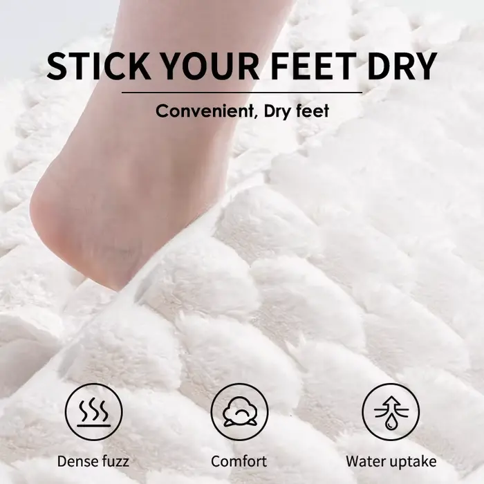 Tapis de Bain en Mousse à Mémoire de Forme