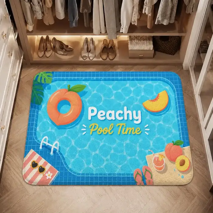 Tapis de sol pour fête au bord de la piscine
