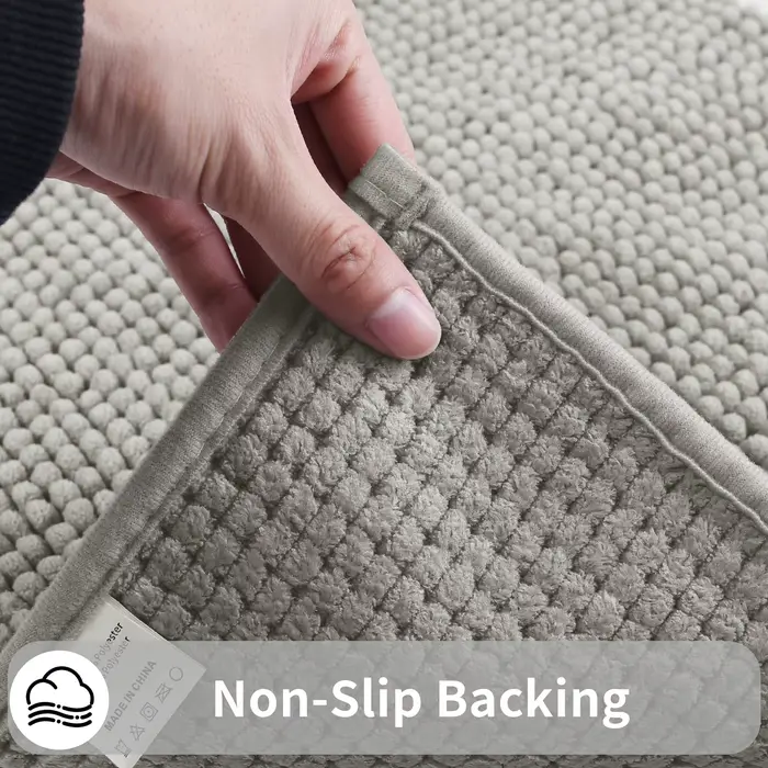Ensemble de tapis de salle de bain absorbants