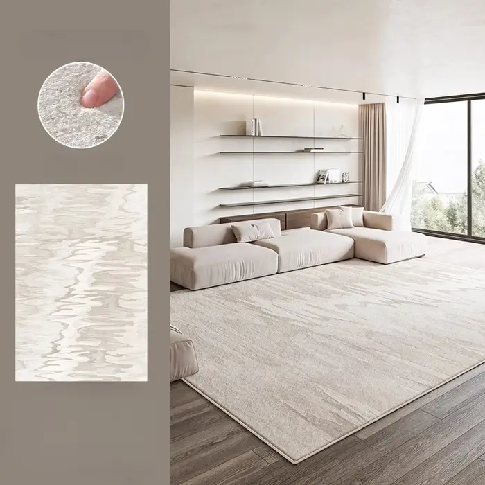 Tapis de Style crème pour salon