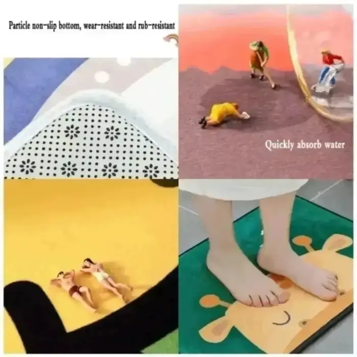Tapis à motif de diamant coloré
