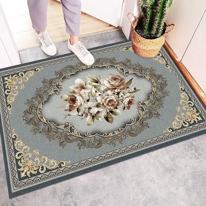 Tapis à motif Floral Mandala Rose bohémien