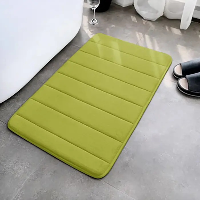 Tapis de douche absorbant l'eau 40*60cm, tapis de bain antidérapants, tapis de sol en velours corail