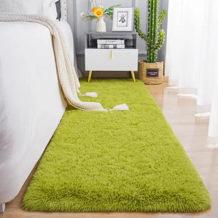 VIKAMA – tapis de chevet Simple de couleur unie