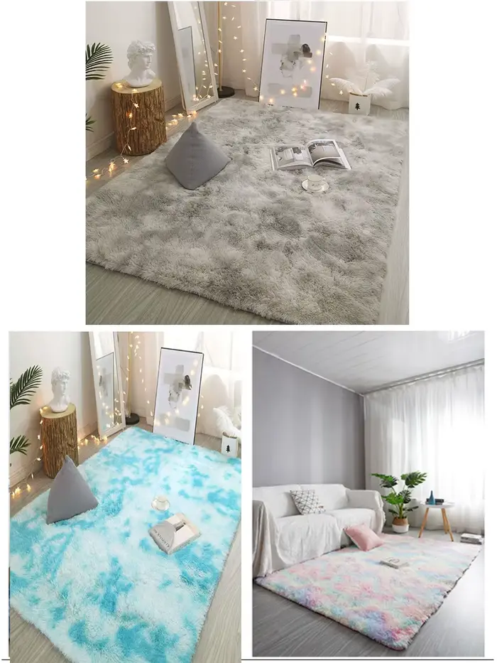 Tapis en peluche pour salon