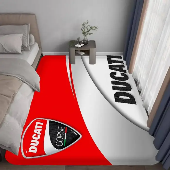 D-Ducati – tapis de sol rectangulaire avec LOGO de moto