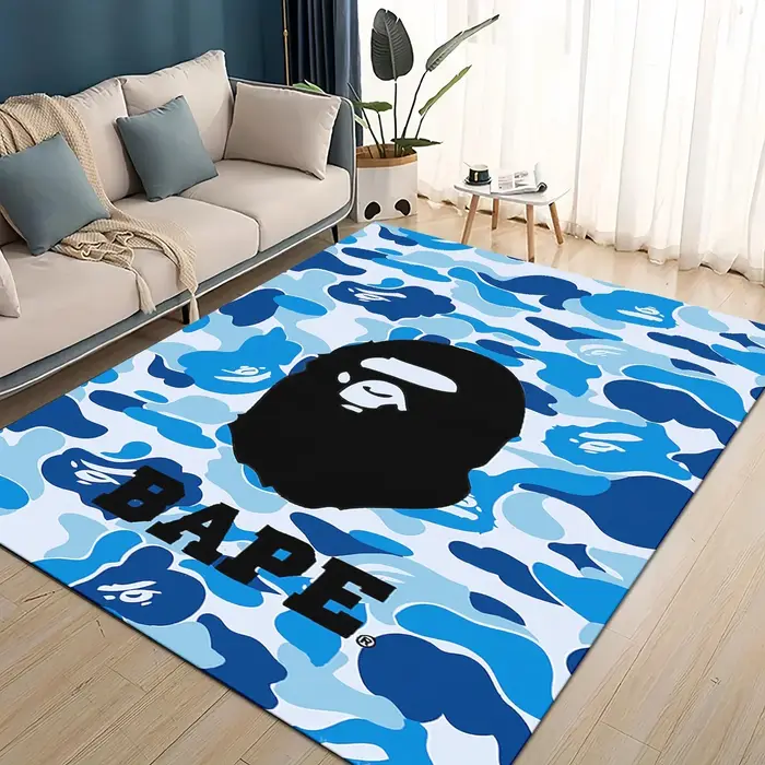 Nouveau style 2025 – Tapis de dessin animé B-BAPE pour salon