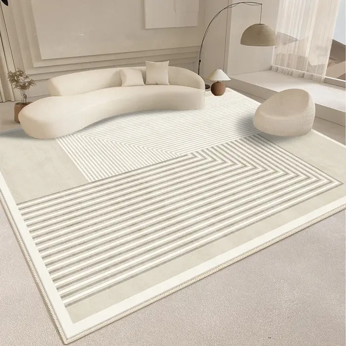 Tapis de ligne de décoration de salon de style moderne