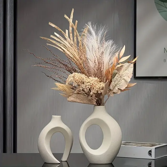 Vase en céramique moderne nordique creux