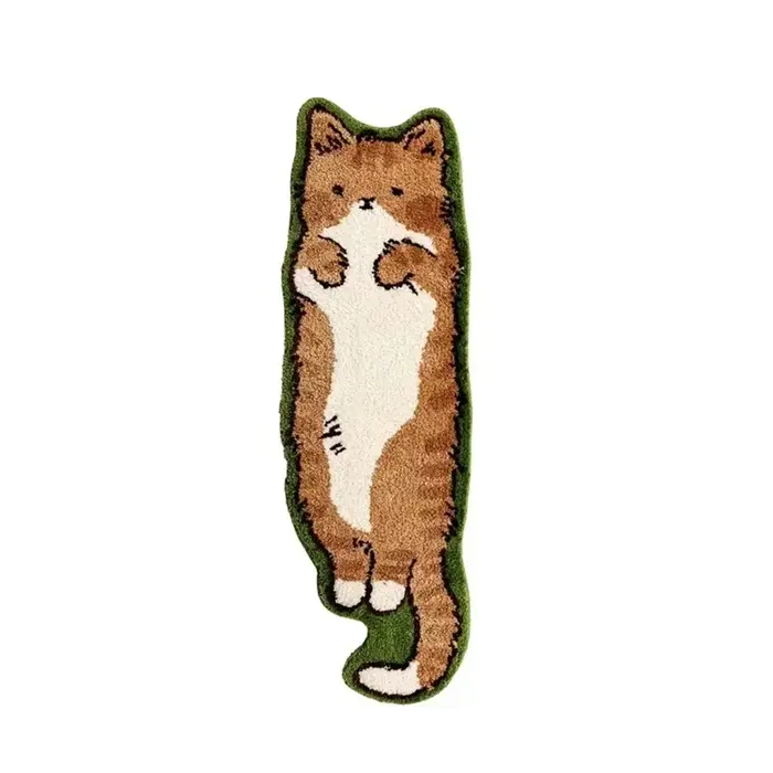 Tapis de sol Long antidérapant, moelleux et doux, pour chambre à coucher, chevet, dessin animé nordi