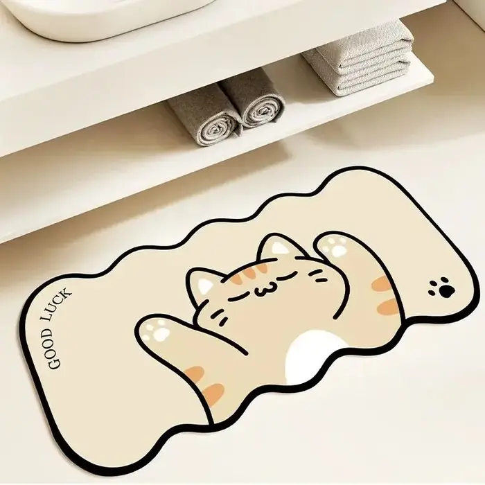 Tapis VIKAMA de style coréen couleur crème