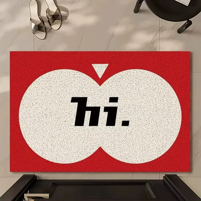 Tapis de porte d'entrée minimaliste