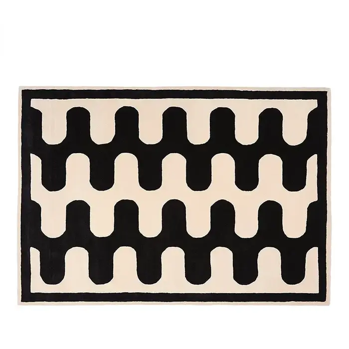 Tapis Vintage de décoration nordique pour salon, tapis de sol lavable irrégulier, léger et de luxe p
