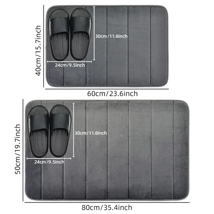 1 couverture de bain en mousse à mémoire de forme