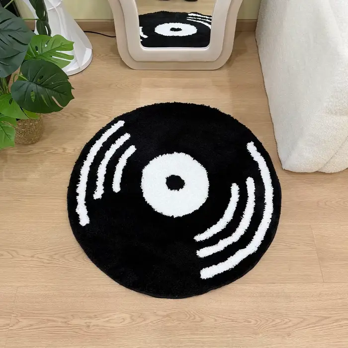 Tapis touffeté en vinyle créatif, décoration intérieure esthétique pour la maison, cadeaux d'hallowe