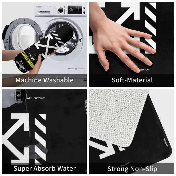 Paillasson blanc cassé