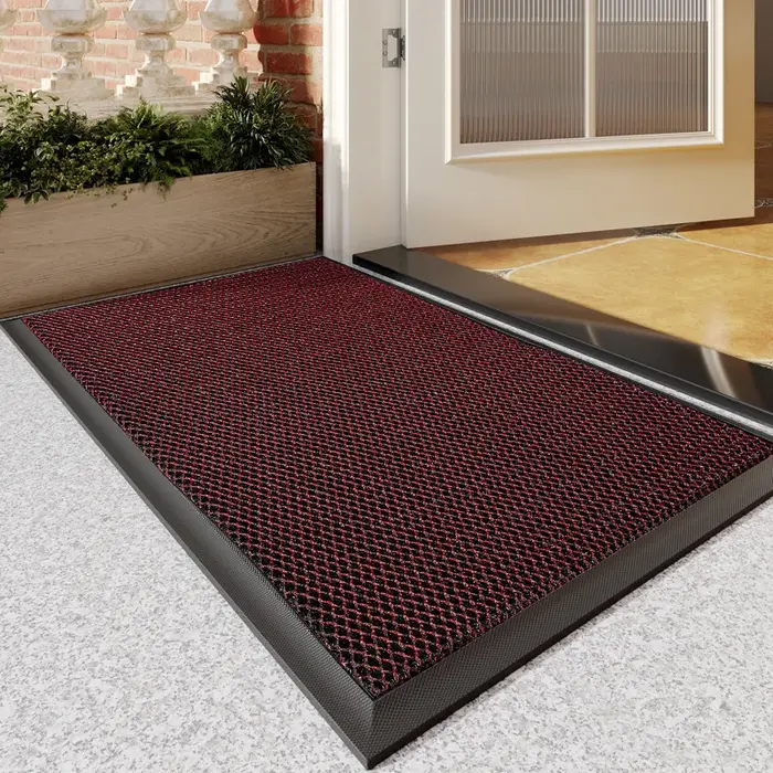 Tapis de porte super doux antidérapant, tapis extérieur imperméable robuste pour entrée, intérieur, extérieur, hôtel, villa, maison