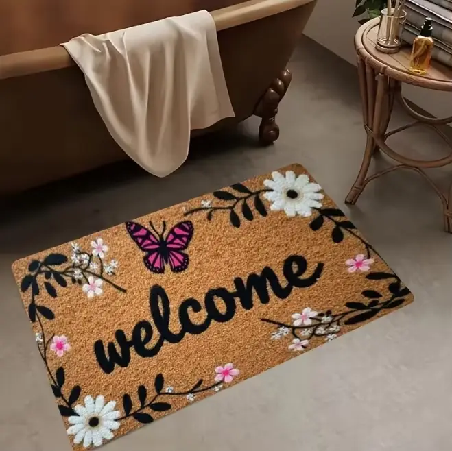 Tapis d'entrée Rose Rose