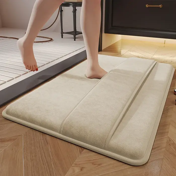 Tapis de Bain en Mousse à Mémoire de Forme