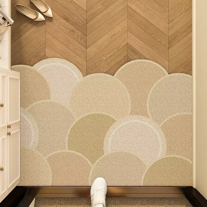 Tapis de porte d'entrée antidérapant, coupe libre, décoratif, parfait pour le linge, la cuisine, la