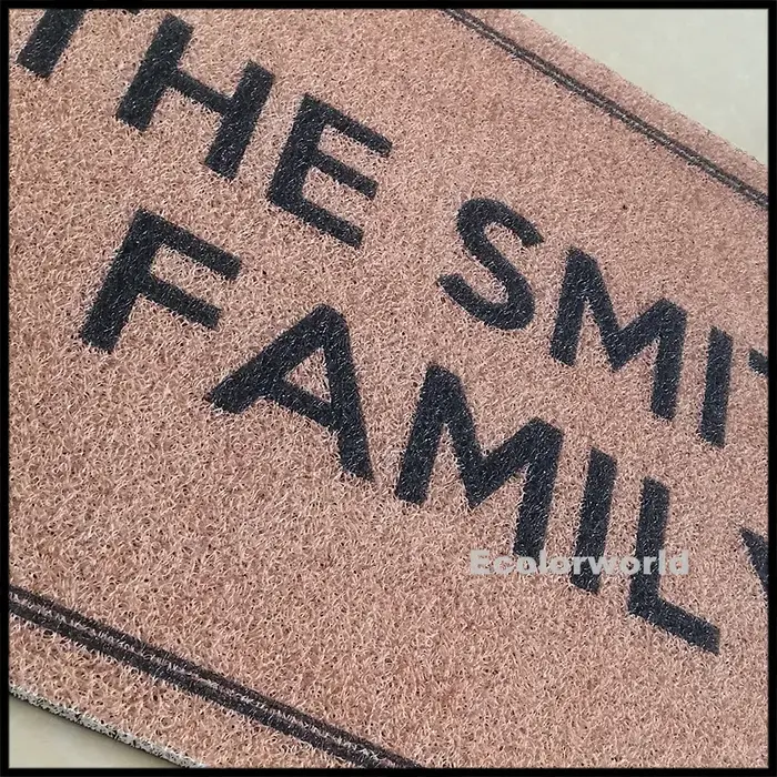 Tapis de bienvenue en PVC personnalisé
