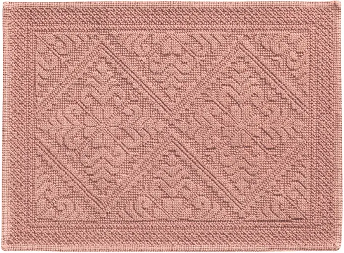 Tapis de bain uni Enzo Argile 54 x 64