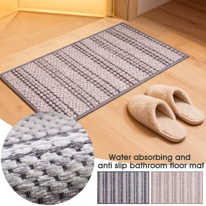 Tapis de bain absorbant et antidérapant