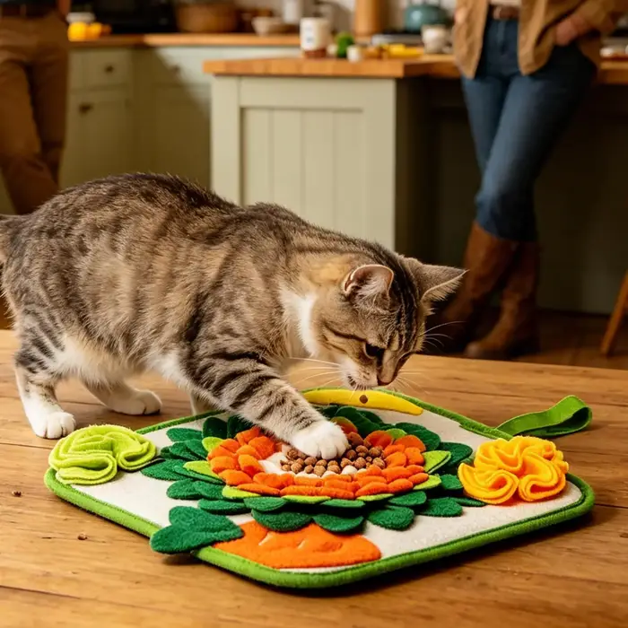 Tapis de fouille pour lapins