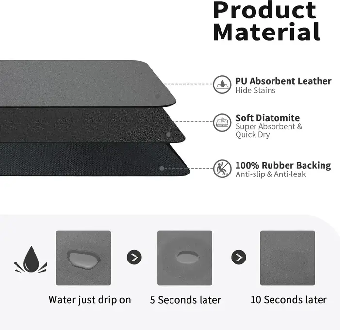 Accessoires de cuisine tapis de séchage de vaisselle