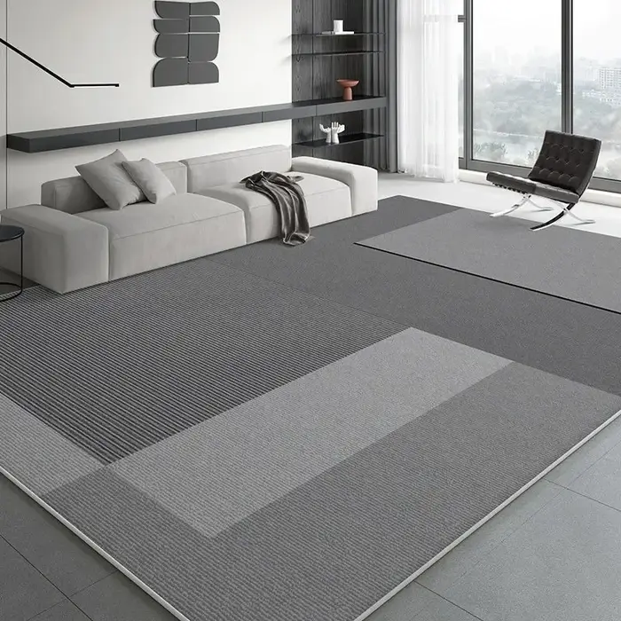 VIKAMA Tapis ton gris haut de gamme – Résistant à la saleté et antidérapant