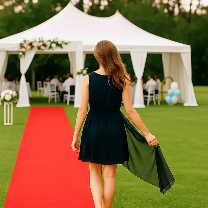 Tapis rouge pour mariage, tapis de défilé, allée rouge, portable, utilisé pour la décoration des salles de banquet intérieures et extérieures